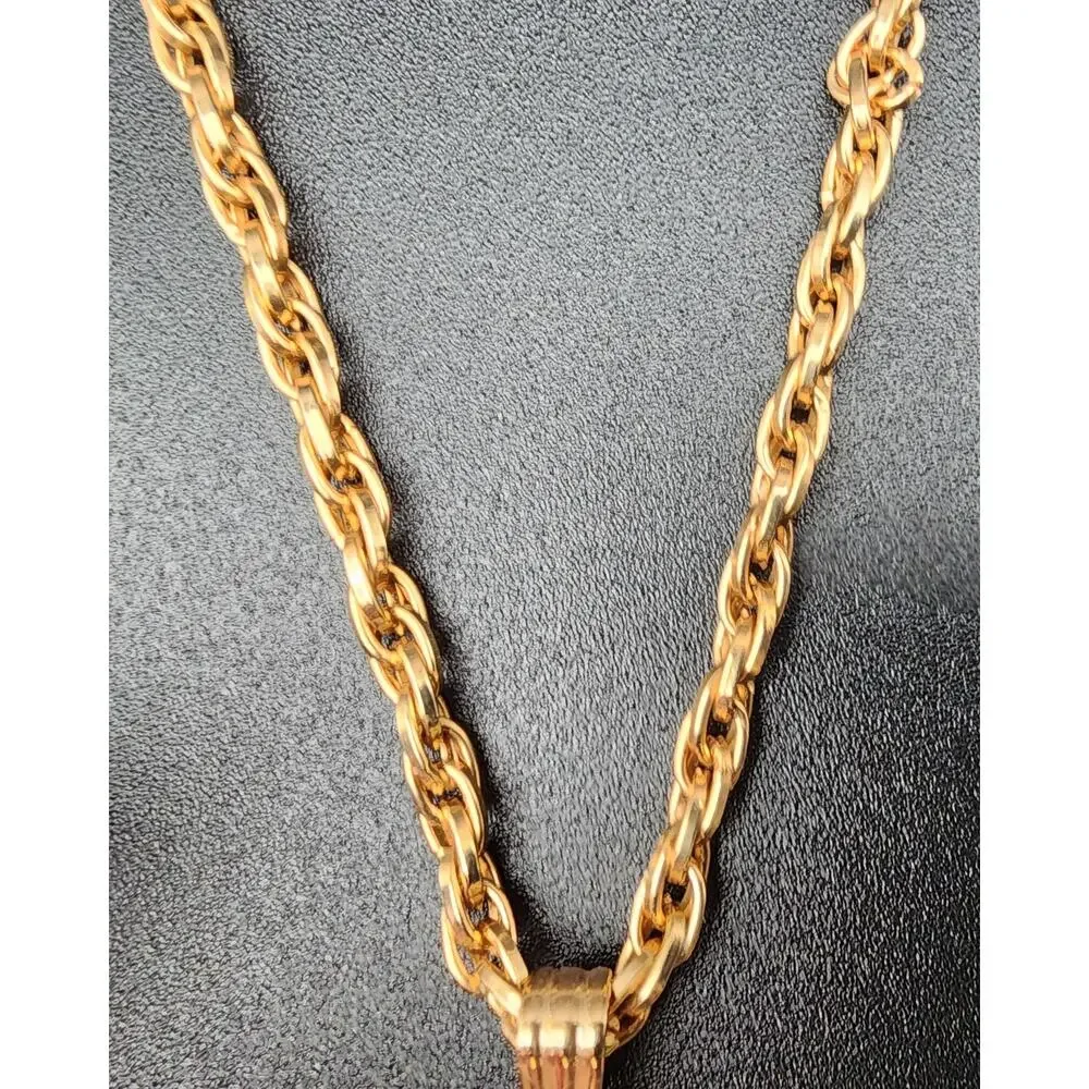 1979 Sarah Coventry Celtic Cross Necklace w/ Amber Gemstone – Limited Edition - Picture 9 of 16